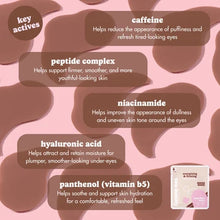 Load image into Gallery viewer, Iced Chai Latte Energizing & Firming Eye Patches