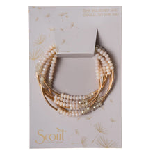 Load image into Gallery viewer, Bracelet Wrap Ivory Combo/Gold