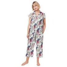 Load image into Gallery viewer, Peacock Trop Luxe Pima Capri