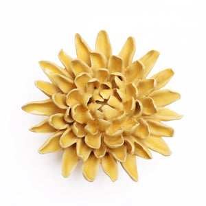 Ceramic Flowem Yellow Chrysanthemum