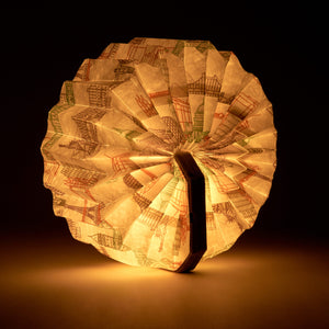 Light Velvet Accordion Lamp