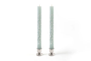 Taper Candles Pair Duck Egg