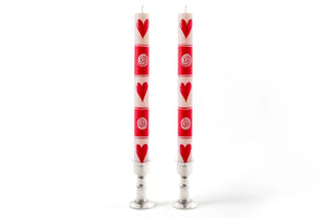 Taper Candles Pair Valentines