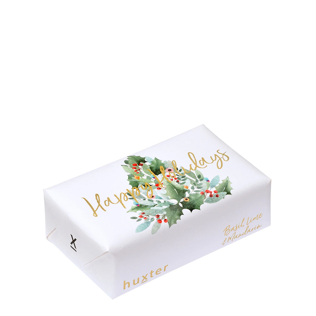 Bar Soap - Holly Leaf, Happy Holidays