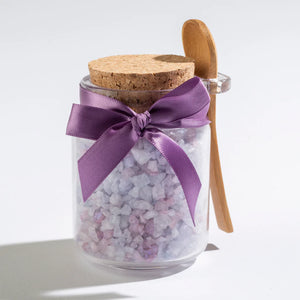 Bath Salts Glass Honey Jar