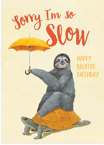 23RD DAY Slow Sloth Card