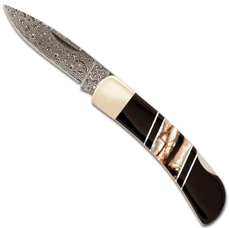 Woolly Mammoth Tusk Steel Pocket Knife