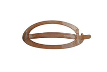 Load image into Gallery viewer, Oval French Hair Slide-Blush-Black-Light Blue-Tokyo Brun
