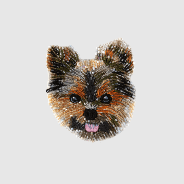 Dog Brooch Yorkshire Terrier