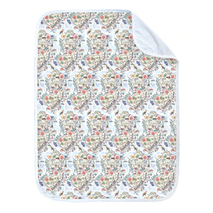 New Jersey Map Baby Blanket