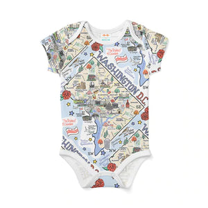 Washington DC Map Baby One-Piece 6-12 months