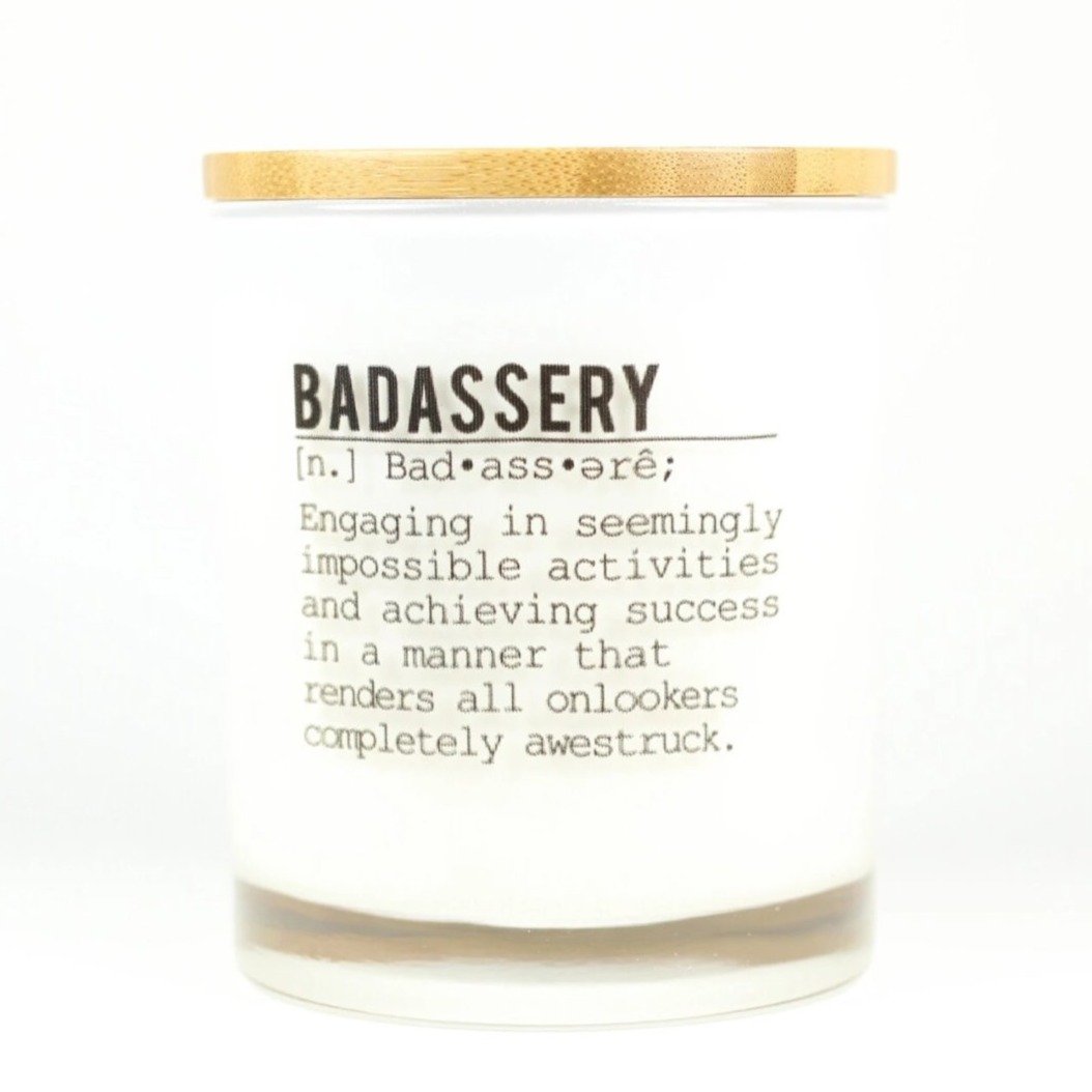 Badassery Teakwood & Tobacco Soy Candle