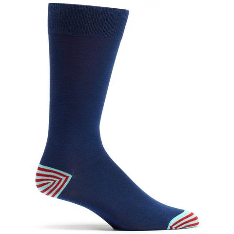 Basic Pima Cotton Sock- Navy