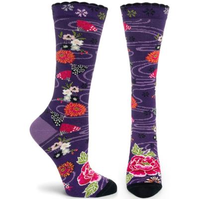 Lotus Fans Sock- Violet