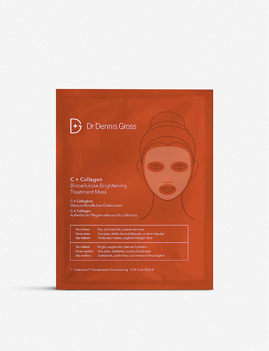 C + Collagen Biocellulose Brightening Treatment Mask