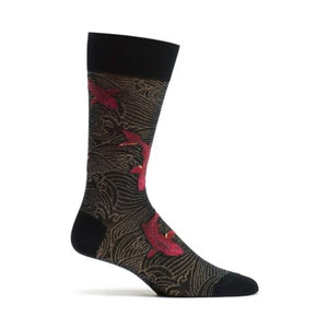 Drifting Koi Black Sock